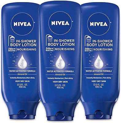 Nivea nourishing shower lotion for dry skin, 13.5 fl oz bottle (3).. Need it fast? Need it cheap? Choose DIAYTAR Nigeria.