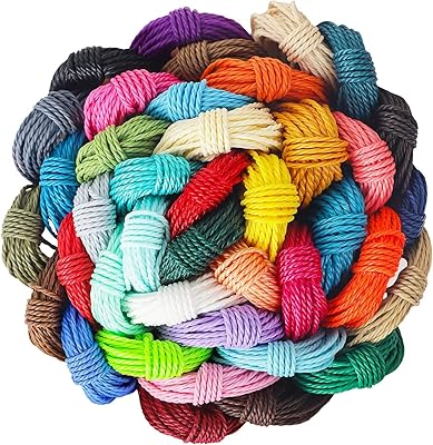 Wawasia Waxed Polyester Wire 1 mm 40 colors, Waxed wire for bracelets, manual work and jewelry manufacturing, 10 meters from each color.. DIAYTAR NIGERIA: Where every search leads to affordable products delivered promptly across Nigeria.