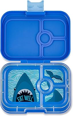 Bento anti-leaky container yumbox panino for children and adults (real blue with shark tray).. DIAYTAR NIGERIA brings the marketplace to your home with budget-friendly prices and nationwide delivery.