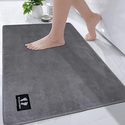 RTB QJ-AT Extra wide bath mat 120 x 80 cm, absorbent anti-slip gray bath mat, soft microfiber bath mat, machine washable bath mats for outside.. DIAYTAR NIGERIA transforms how Nigerians shop with our affordable prices and dependable shipping times.