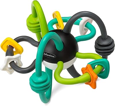 Infantino Shake & Teeth Flexible Baby Department Destice Boule - Baby Hochet Toy.. DIAYTAR NIGERIA brings the marketplace to your home with budget-friendly prices and nationwide delivery.