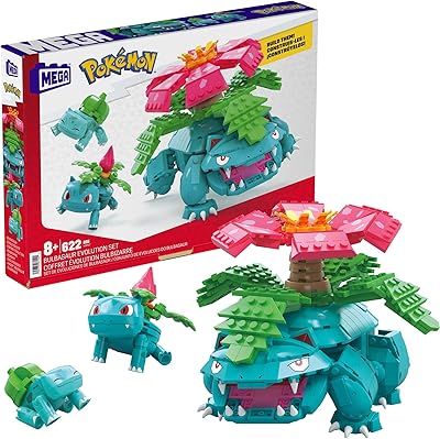 Méga Pokémon Bulbasaur Evolution collection with 622 compatible pieces and bricks with Ivysaur and Venusaur, Toy gift box for 8 years and more.. Discover the perfect shopping experience with DIAYTAR NIGERIA's vast selection and prompt delivery service.