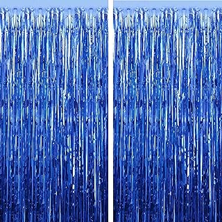 Fancydresswale 3 feet x 6 feet curtains with clown aluminum fringes for Christmas wedding decor festival background (2, navy blue).. No hassle, just shopping — DIAYTAR Nigeria delivers in under 8 days.