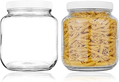 Set of 2 Mason jars of a half (glass pot.. Order now, relax later — DIAYTAR Nigeria ships in 5 to 8 days.