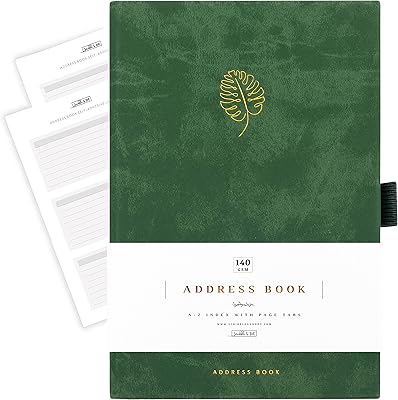 Address book by scribble & dot with markers A-Z | elegantly designed to store.. Shop with ease at DIAYTAR NIGERIA and enjoy our extensive product range delivered at affordable rates.