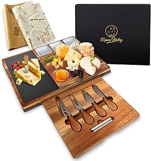 Set of elegant cheese boards in Acacia Wood Alpaca Valley, size XL, 39x30 cm.. Shop without boundaries at DIAYTAR NIGERIA, offering extensive variety at prices you'll appreciate.