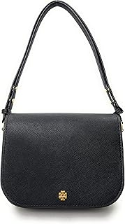 Emerson shoulder bag in SAFFIANO leather for women (queen of light meadows).. DIAYTAR NIGERIA: Making online retail accessible to all with affordable nationwide shipping.