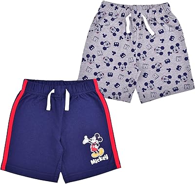 Mickey Mouse two -room shorts set for boy, navy blue and gray, size 4t.. DIAYTAR NIGERIA delivers happiness in 5-8 days with our affordable and diverse product range.