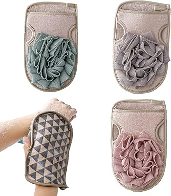 Double -sided exfoliating gloves - Inflated shower gloves - Thick shower gloves with cleansing sponge for men and women, face, arms, legs, quick exfoliation shower gloves, 3 -piece spa.. Shopping made simple with DIAYTAR NIGERIA's vast selection and budget-friendly nationwide delivery.