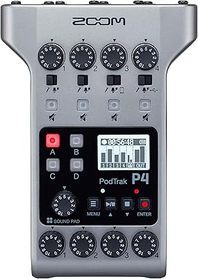 Podcast Zoom P4 recorder operating on battery 4 microphone inputs.. DIAYTAR NIGERIA: Making online retail accessible to all with affordable nationwide shipping.