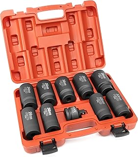 NIKO 02531A Dynammometric socket with deep drive 1/2 "| Sweed play for axle nut | 10 pieces | 12 points | Metric 29 mm - 39 mm | CR -MO | Shock adapter | 3/4" reducer at 1/2 "2 inch.. Discover endless shopping possibilities at DIAYTAR NIGERIA, with budget-friendly prices and reliable delivery.
