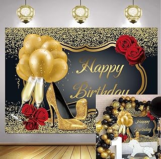 Kastwave Happy Birthday Banner Fond Pillettes Rouge Red Pink Pink Golden Balls High Heems Birthday Sign of Birthday Party Photography Birthday Party (100*150 cm).. Discover why thousands choose DIAYTAR NIGERIA for affordable products delivered in less than a week.