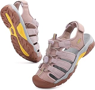 Hiking sandals for women, closed end, summer sports shoes in waterproof, comfortable leather, waterproof protection.. Experience the joy of discovery with DIAYTAR NIGERIA's vast catalog and nationwide affordable delivery.