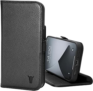 Toro leather case compatible with iPhone 14 Pro - True leather wallet case with card holder and support function (black).. Shop with confidence at Nigeria's leading affordable e-commerce platform with reliable delivery services.