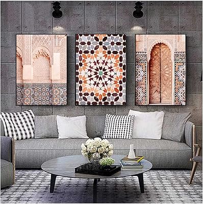 A wall art in Islamic abstract mosaic with a design of Moroccan architecture by Blamak.. Discover unbeatable variety on DIAYTAR Nigeria — shop today, delivered this week.