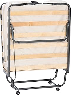 Luxury folding bed in memory foam Lennon Home Decor by Lenon, double waist, beige.. Your comprehensive marketplace awaits at DIAYTAR NIGERIA with affordable prices and reliable delivery times.