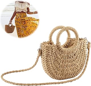 Straw handbag for women, summer beach bag, big handmade straw bag for women.. Shop without limits at DIAYTAR NIGERIA and receive your purchases at budget prices within the week.