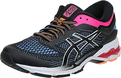 ASICS GEL-KAYANO 26 racing shoes for women, black/blue blue, 39 eu.. Join the movement — fast, affordable shopping only at DIAYTAR Nigeria.