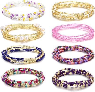 Women's waist pearls, colored elastic waist chain with African design, large size, fashionable body jewelry for women.. Say hello to Nigeria’s fastest-growing e-commerce site — DIAYTAR Nigeria.
