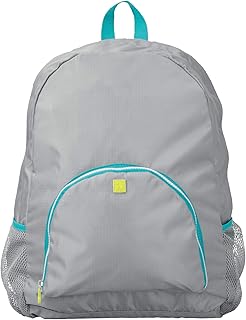 Foldable travel backpack I Design, Gray/Blue Sarcelle - ID07430ES.. Discover endless shopping possibilities at DIAYTAR NIGERIA, with budget-friendly prices and reliable delivery.