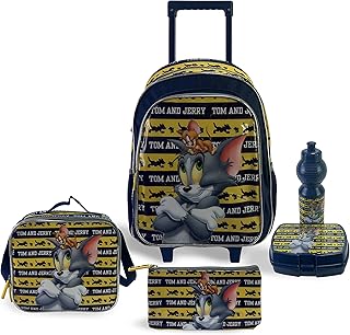 Warner Bros. Tom & jerry the chase is on set of backpacks 5 in 1 16.. DIAYTAR NIGERIA: Redefining online shopping with unbeatable prices and consistent delivery times.