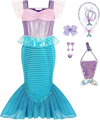 Wonderbaby mermaid princess costume for girls for birthdays, Halloween and mermaid festivals with accessories.. DIAYTAR NIGERIA: Where shopping dreams come true with budget-friendly prices and nationwide shipping.