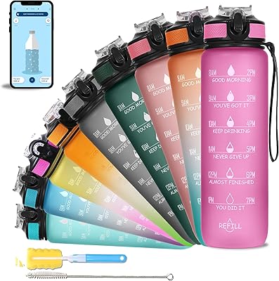 Bottle of water unbreakable Solara 1L with motivation time markers bottle.. Shop electronics, clothes, and everything in between on DIAYTAR Nigeria.