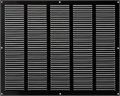 Black metal ventilation grid 500 x 400 mm with insect protection - ventilation grid - evacuation grid.. Shop confidently with DIAYTAR NIGERIA, offering affordable prices and reliable delivery within a week.