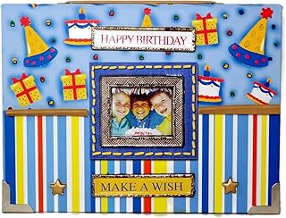 Decorative photo album KEYPOIN HAPPY BIRTHDAY Blue, Red and Yellow 4 "X 6" (24 people).. Explore fashion, tech, home goods, and more on DIAYTAR Nigeria — always affordable, always fast.
