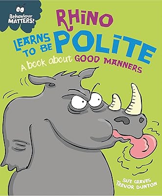 The behavior counts: Rhino learns to be polite - a book on good manners.. Discover the joy of online shopping with DIAYTAR NIGERIA's budget-friendly prices and reliable shipping.