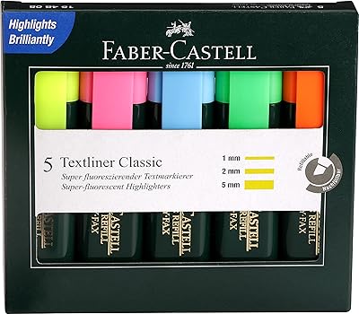 Faber -Castell fabric marker - pack of 5 (matching).. Affordable luxury and fast service — only on DIAYTAR Nigeria.