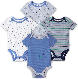 Just Born Set 4 Organic Pieces with short sleeves for baby boy.. Discover more ways to save — every day on DIAYTAR Nigeria.