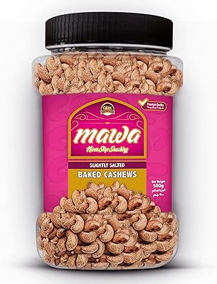 Cooked nuts cooked in a slightly salty mawa oven with skin | Premium and crunchy snack | 500 g cashews in a plastic pot.. With DIAYTAR Nigeria, everything is within reach — and within budget.