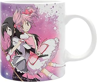 Coffee and tea cup in ceramic Madoka Magica Madoka and Homura of Apy style, 11 oz, animated manga design, suitable for the house and the kitchen, gift by Puella Magi.. DIAYTAR NIGERIA: Redefining online shopping with unbeatable prices and consistent delivery times.