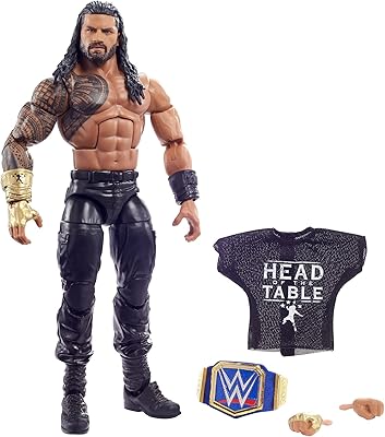 Mattel Wwe Roman Reigns Elite Collection Series 88 6 -inch articulated figurine for collectors, from 8 years old, multicolored, GVB83, Mattel Wwe Elite Roman Reigns.. Discover the convenience of DIAYTAR NIGERIA's vast e-commerce platform with delivery in just 5-8 days.