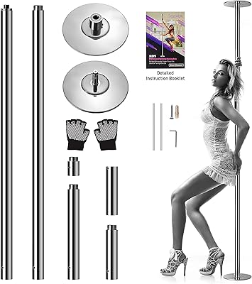 Professional spinning Dance pole Serene Life - Removable and mobile fitness post, transparent and adjustable connection, ideal for training and SLDPS exercise.. Experience convenient online shopping on DIAYTAR Nigeria — wide selection and affordable delivery.