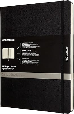 Moleskine professional project planner, extra wide, rigid cover (7.5 x 9.75).. Experience the simplicity of DIAYTAR NIGERIA's extensive marketplace with delivery within 8 days.