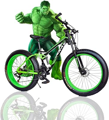 Derek Bikes Hulk Fat Bike Tire 26 inch for beach, desert, Sand Cruiser with double suspension, green.. One platform, endless products — welcome to DIAYTAR Nigeria.