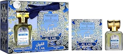 My scents al lail of perfume deluxe 2 -piece gift box without alcohol for unisex, 20 ml of perfume oil and 40 g of bakhoor.. Experience the joy of discovery with DIAYTAR NIGERIA's vast catalog and nationwide affordable delivery.