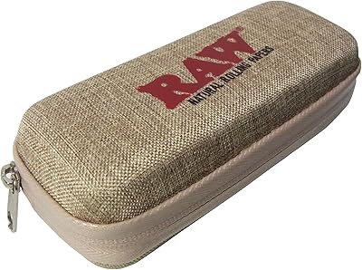 RAO RAW natural rolling paper - Conical wallet - Zipper, brown, 1 piece (1) portfolio (1).. DIAYTAR NIGERIA: Where every shopping need is met with affordable prices and timely delivery.