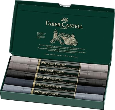 Faber-Castell double-pointed watercolor pen for a flat and precise paint of 5.. Shop anytime, receive on time — only with DIAYTAR Nigeria.