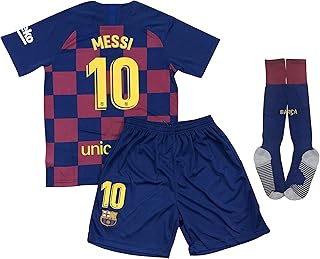 New shorts and socks in Messi Home 2020 jersey for children and young people, red, blue.. DIAYTAR NIGERIA brings retail convenience to your screen with affordable prices and dependable shipping.