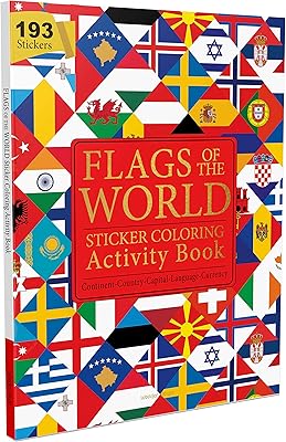 Flags of the world - Book of Activities for Coloring Stickers for Children: Continent, Countries, Capital, Language and Currency.. Experience hassle-free shopping with DIAYTAR NIGERIA's user-friendly platform and prompt delivery service.