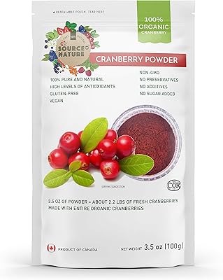 Organic cranberry powder Source of Nature 3.5 oz (100 grams) 100 % whole berries; does not contain any extract, concentrated or juice powder.. DIAYTAR NIGERIA: Bringing quality products to every Nigerian with affordable nationwide delivery.