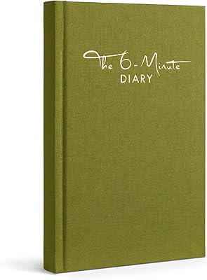 6 -minute journal | 6 minutes a day for more mindfulness, happiness and productivity | Simple and efficient gratitude diary and undated daily agenda (foam green).. DIAYTAR NIGERIA makes luxury accessible with our affordable prices and dependable delivery service.