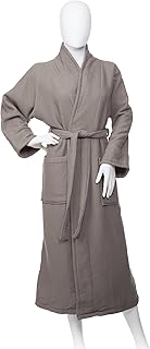 Superior quality cotton embossed bathrobe with sponge fabric lining and shawl collar, unisexes oversized bathrobes for hotels and spas for women and men - XL, anthracite.. DIAYTAR NIGERIA transforms how Nigerians shop with our affordable prices and dependable shipping times.