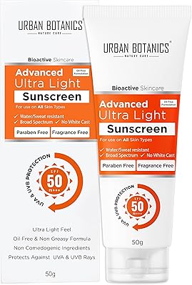 Ultra light sunscreen Urbanbotanics Advance SPF 50 PA +++ without.. From Lagos to Kano, DIAYTAR Nigeria delivers across Nigeria in days.