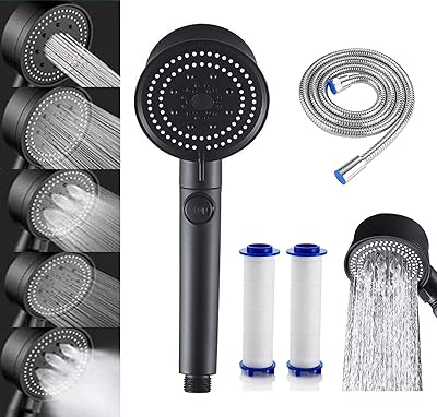 J. Sonmart spraying with 360 -degree high pressure high pressure hydroelectric jet, 5 functions, hand shower head with 2 filters and 1.5 meter pipe.. Experience the convenience of online shopping with DIAYTAR NIGERIA's reliable 5-8 day delivery service.