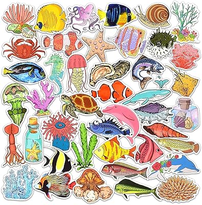 Ocean Alikdon Ocean stickers for cute stickers for scrapbooking life marine for bottles.. DIAYTAR NIGERIA: Redefining online shopping with unbeatable prices and consistent delivery times.