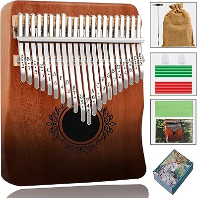 Kalimba thumb piano with 21 keys, easy -to -learn portable instrument, adapted to beginner children and adults, equipped with a tuning hammer, instructions and other accessories... DIAYTAR NIGERIA: Redefining e-commerce with affordable prices and reliable nationwide shipping.